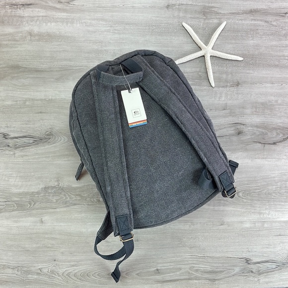 🔆RIP CURL🔆 BLACK BACKPACK HIKING BIKING BOATING BEACH DAY SCHOOL BAG - Picture 6 of 7